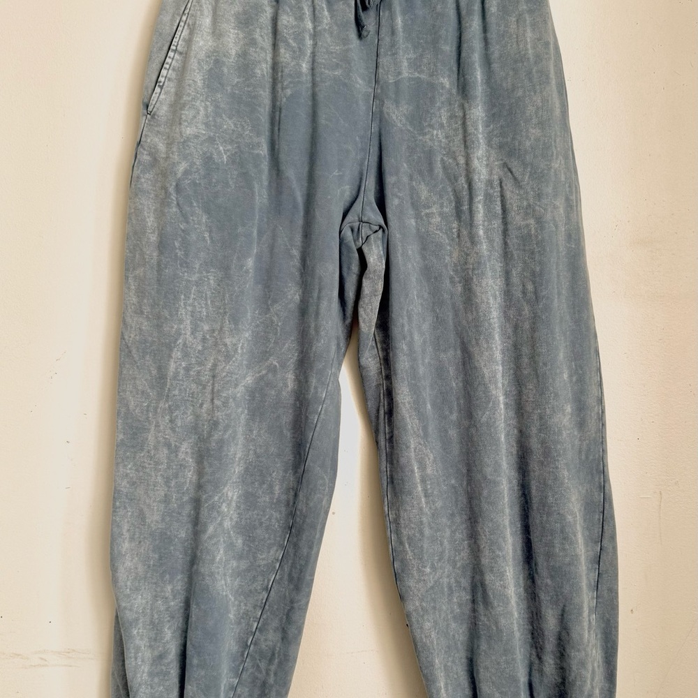 LAZY SUNDAY parachute Baggy Denim Look sweatpants XL  Long